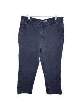 Carhartt Gray Rugged Flex Relaxed Fit Canvas 5-Pocket Work Pants, Size 40x30